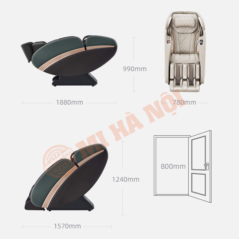 Ghế Massage Thông Minh AI Joypal V3 rất phù hợp đường cong sinh lý của cơ thể con người