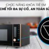Chức năng khóa trẻ em Lò vi sóng Electrolux EMG25D89GGP 25 lít