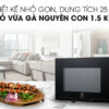 Dung tích 25 lít, thiết kế nhỏ gọn