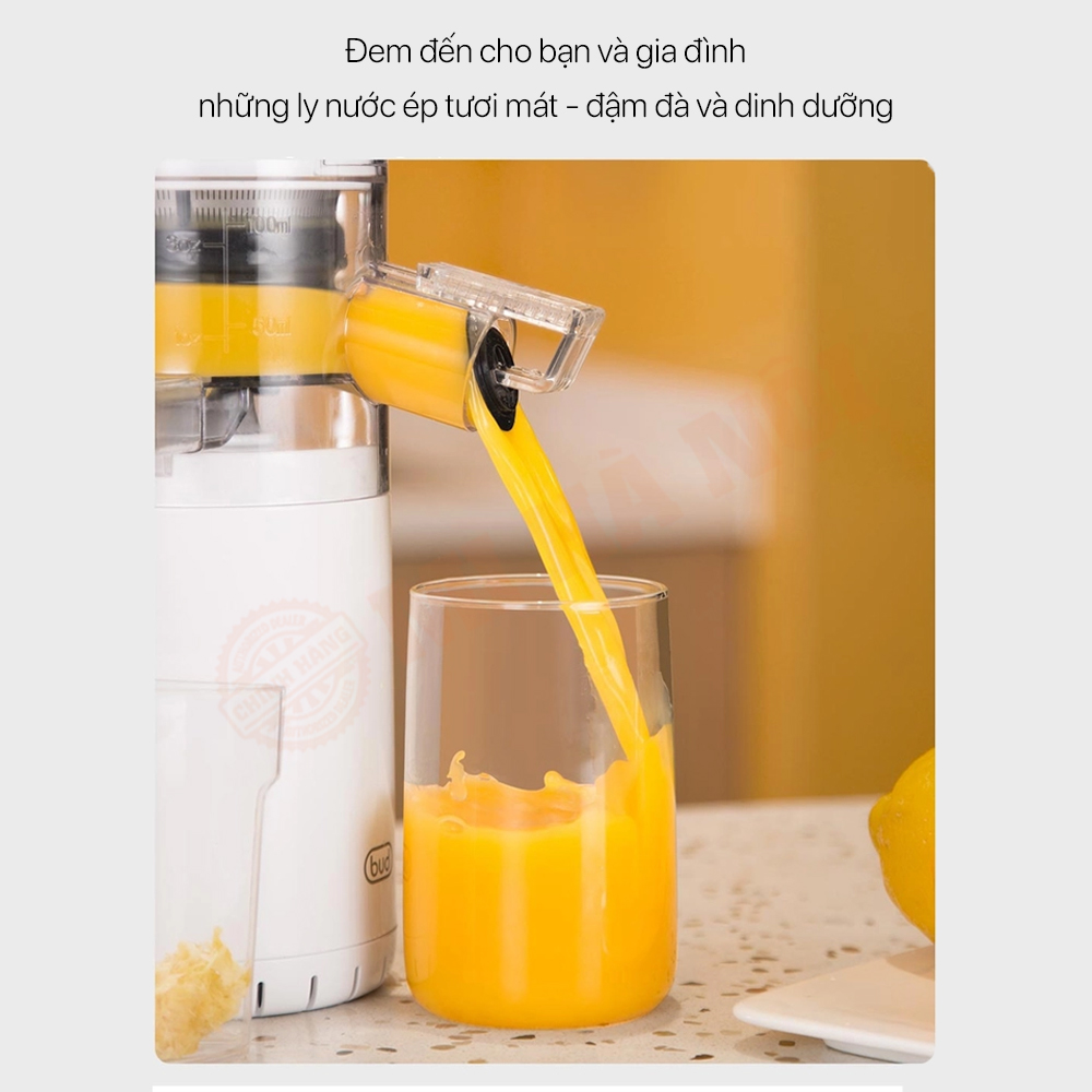 Cho ra lượng nước ép nhiều hơn, hương vị tinh khiết tự nhiên và giữ được nhiều chất dinh dưỡng hơn