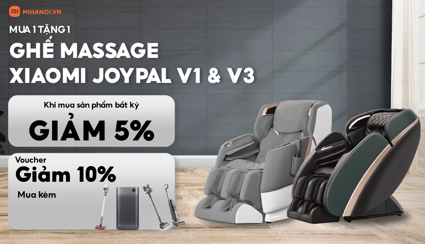 Mua 1 Tặng 1 Ghế Massage Xiaomi Joypal V3 Thông Minh AI EC6602 Chính Hãng