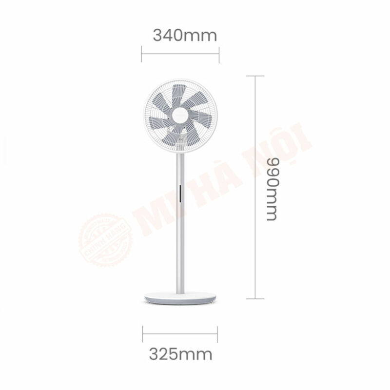 Kích thước của quạt Smartmi Gen 3 Pro cũng vô cùng gọn gàng