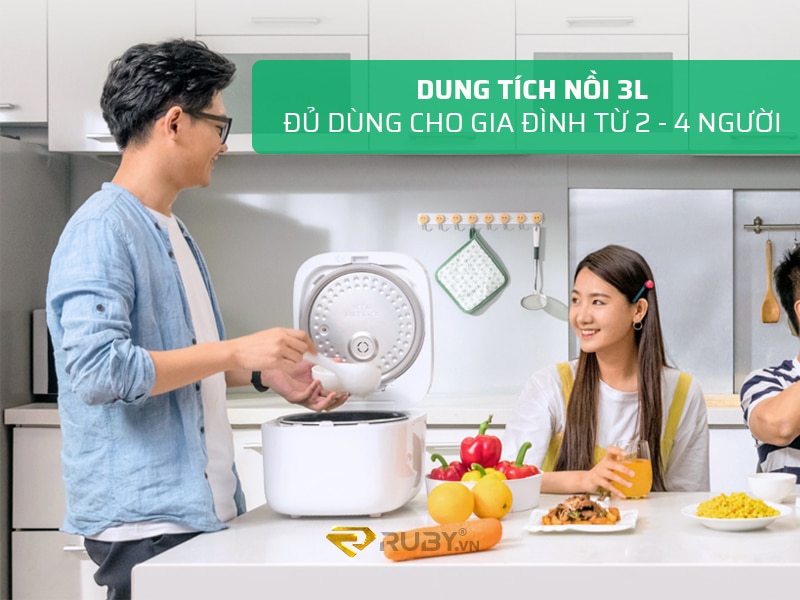 Dung tích nồi 3L