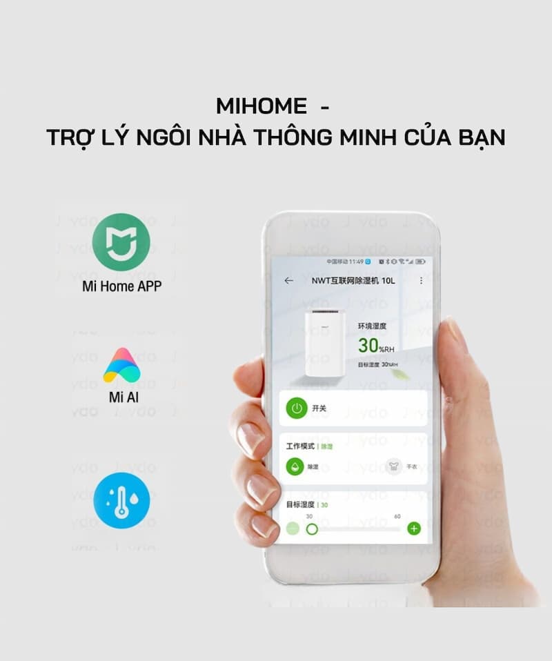 Máy hút ẩm thông minh Xiaomi New Widetech 10l (8)
